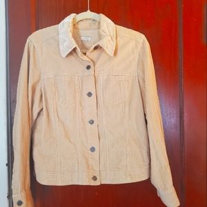 J. Jill Corduroy Jacket w velvet collar - Med